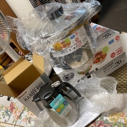 ステンレスパスタ鍋＆ステンレスまほう瓶　新品　お値下げしました！