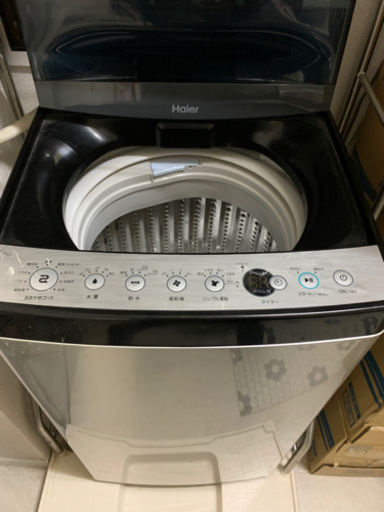 投稿終了】【Haier】全自動洗濯機 ステンレスブラック [洗濯5.5kg /上 ...