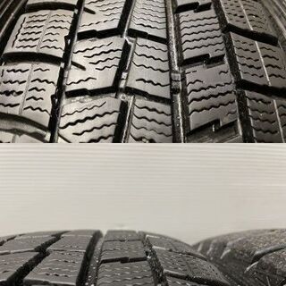 【DUNLOP WINTER MAXX WM01 175/65R14】スタッドレス【BS FEID NS7 14インチ 5.5J4HPCD100+38】バリ溝 bB ラウム等　(VTK421)クレジットカード QRコード決済可能