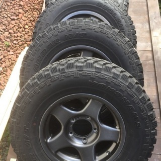 値下げ最終希少 ブラッドレーV 5.5J±0 ヨコハマジオランダーMT＋ 215/85R16 ジムニー 4本