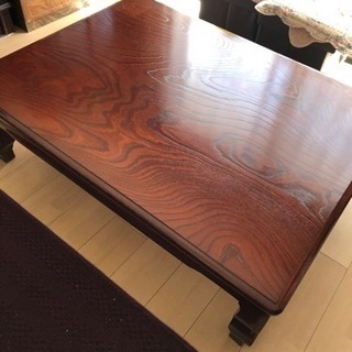 和テーブル(ローテーブル)天然木化粧合板