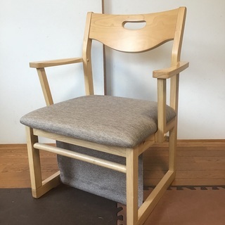 【ネット決済】木・布製椅子