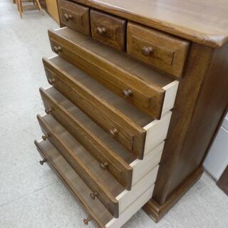 北海道 旭川家具 木古里 6段 チェスト/箪笥 ナラ材 札幌市 西野