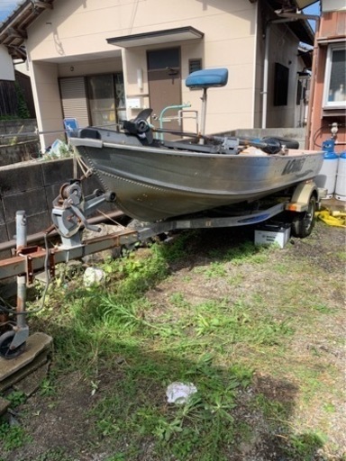 バス釣り アルミボート トレーラーセット