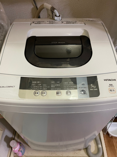 【取引中】2016年製　日立　洗濯機　HITACHI  5kg NW-5WR