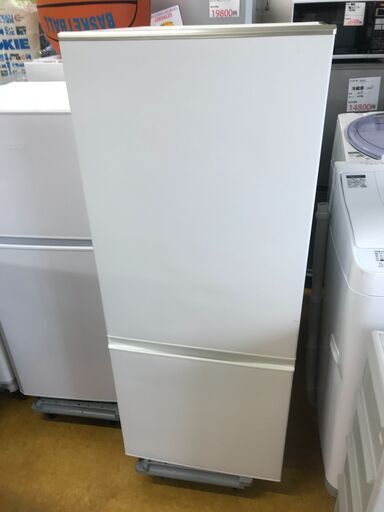 AQUA アクア 184L 2ドア冷凍冷蔵庫 AQR-BK18G(W) ミルク(ホワイト） 2018年製
