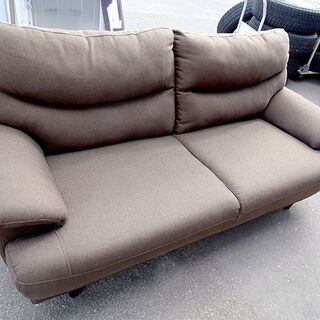 ☆NITORI/ニトリ☆2人掛ソファ ブラウン 布地 家具 インテリア