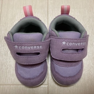 コンバース　converse スニーカー　ベビー　12 紫色