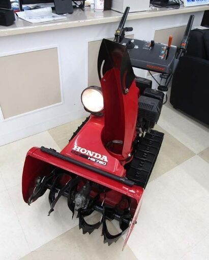 札幌市近郊配送/引取限定 ホンダ/HONDA 除雪機 スノーラ HS760 JSタイプ 7馬力 最大投雪距離14m 動作良好
