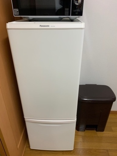 値下げ　ほぼ新品*パナソニック冷蔵庫168L 2019年製NR-B17BW-W