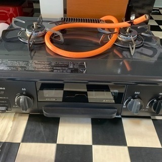 【リサイクルショップ八光　田上店　安心の3か月保証】Paloma ガステーブル コンパクト IC-N36B-R 　LPガス　2018 年製