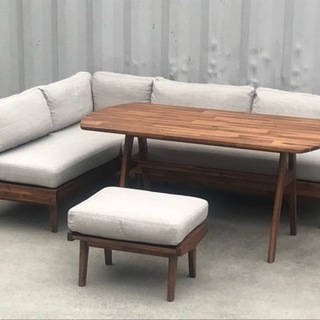 美品！ウニコ ダイニングソファセット◇スツール付◇SWELLA◇4点セット◇UNICO