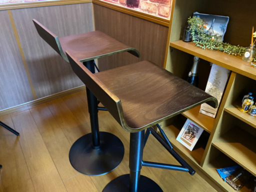 カウンターチェア2脚セット
