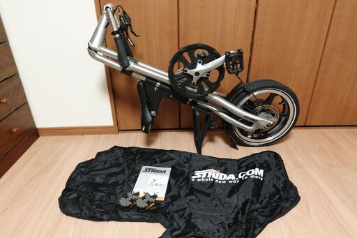 折り畳み自転車【STRIDA LT】16inch ブラッシュ やや傷・動作好調　ストライダ