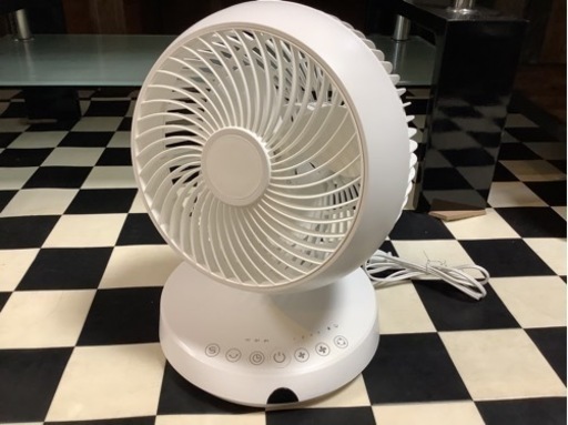 【リサイクルサービス八光　田上店】モダンデコ 3D首振り サーキュレーター DCモーター  省エネ (オフホワイト)