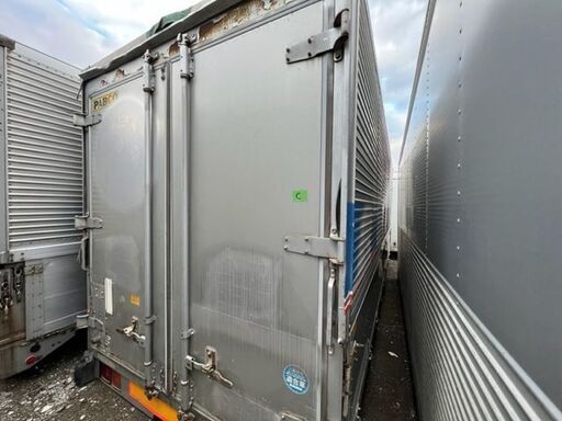 希少C【格安】4トン箱ウイング　幅216ｃｍ長さ580ｃｍ高さ240ｃｍコンテナ　物置　倉庫　アルミ箱　格安提携運送会社あり　北海道江別市発