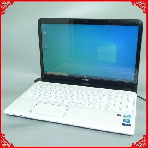 新品SSD 中古美品 ホワイト ノートパソコン 15.5型 SONY VAIO SVE15117FJW 第2世代 i5 8GB Blu-ray 無線 Bluetooth Windows10 Office