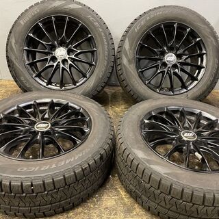 PIRELLI ICE ASIMMETRICO 225/55R16】スタッドレス【WORK IMPORT LABEL 