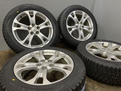 タイヤ新品【DUNLOP WM01 225/55R18】スタッドレス【三菱 アウトランダー 純正ホイール 18インチ 7J5HPCD114.3+38】デリカD:5にも (VTO449)クレジットカード QRコード決済可能