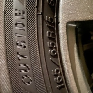 165/65R15 スタッドレス　タイヤホイールセット