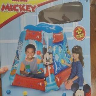子ども用 ミッキーマウス テント 兼ボールプール、箱、説明書つき
