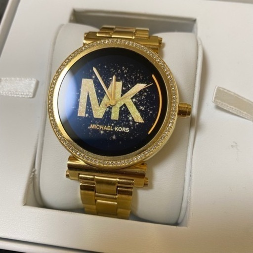 本日限定　美品　ほぼ未使用】MICHAEL KORS　リッツ　腕時計　クリスタル文字盤ピンクゴールド系