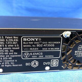 動作保証あり】SONY 2011年 BDZ-AT350S HDD500GB BDレコーダー【管理
