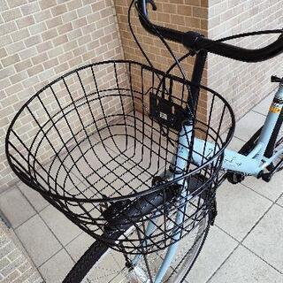 自転車 【美品】ママチャリ 27インチ ブルーグレー
