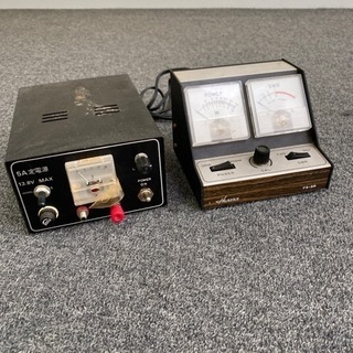 アマチュア無線 古い電源器とSWR計