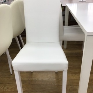 KJ-58【ご来店頂ける方限定】ダイニング5点セット 白