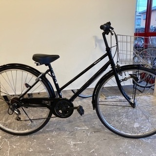取引中【LEDオートライト】6段変速 27インチ 自転車 ブラック