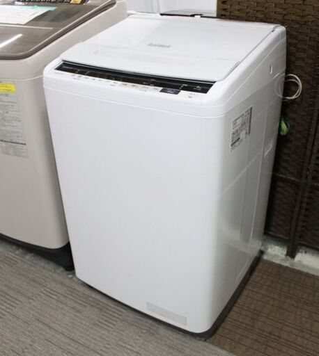 日立 全自動洗濯機 ビートウォッシュ 洗濯容量8.0㎏ BW-V80E-W ホワイト 2019年製 HITACHI 洗濯機 中古家電 店頭引取歓迎 R4334)