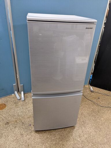(売約済み)高年式2020年製 シャープ 137L 2ドア冷凍冷蔵庫 SJ-D14F-S シルバー つけかえどっちもドア