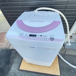 【ネット決済】◆ SHARP 洗濯機 5.5kg ◆ 2人用でも...
