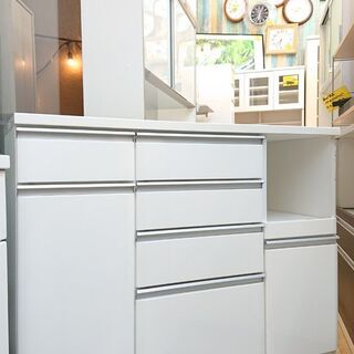 ニトリホワイト キッチンカウンター キッチンボード