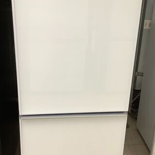 SHARP/シャープ 2ドア冷蔵庫 ガラスドア 137L SJ-G14E4-W 2017年製