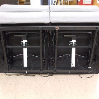 店頭受け渡し】 シワあり 関家具 グレー 2人掛け 電動リクライニング