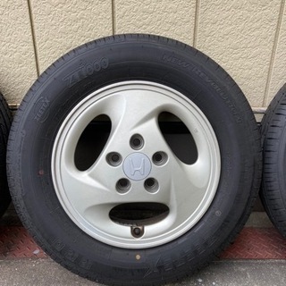 中古！ ホンダZ 純正アルミホイール タイヤ9分山 4本分 パジェロミニ