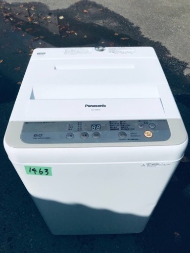 ー品販売  ③✨2017年製✨1463番 Panasonic✨全自動電気洗濯機✨NA-F60B10‼️ 洗濯機