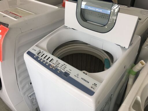 洗濯機の分解クリーニング行っています！配送設置込み　日立7.0K洗濯機　2019年製　分解クリーニング済み