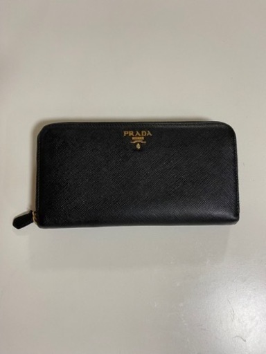 PRADA プラダ サフィアーノ ラウンドファスナー長財布 ブラック 正規品 8550円