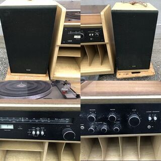 ★動作〇★ レトロ オーディオ Lo-D S-2300 ターンテーブル ラジオ 日立