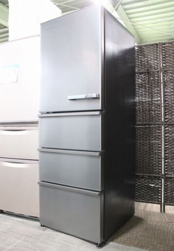 展示品 アクア 4ドア冷凍冷蔵庫 430L 自動製氷 AQR-V43KL(S) チタニウムシルバー 2021年製 AQUA 冷蔵庫 家電 店頭引取歓迎 R4354)