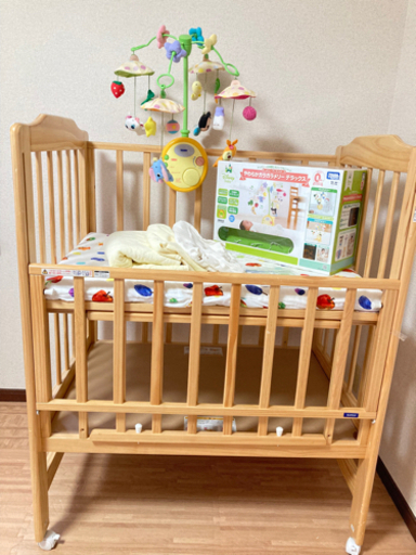 KATOJI  ミニ　ベビーベッド　マットレス一式　ベビーメリー