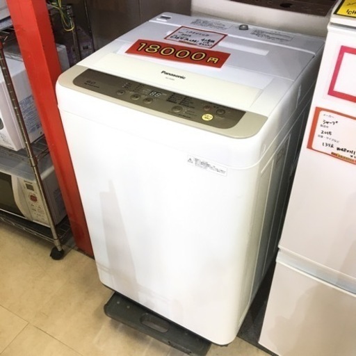 Panasonic パナソニック 洗濯機 6kg ホワイト NA-F6089 2016年製