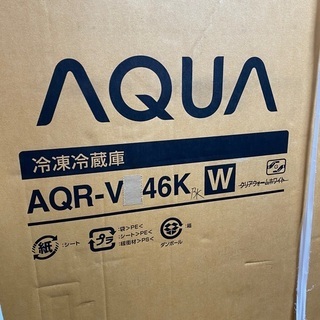 冷蔵庫 Delie AQR-V46KBK-W