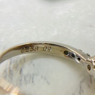 中古品】Pt900 ダイヤモンドリング 8,5号 2.9g［28］