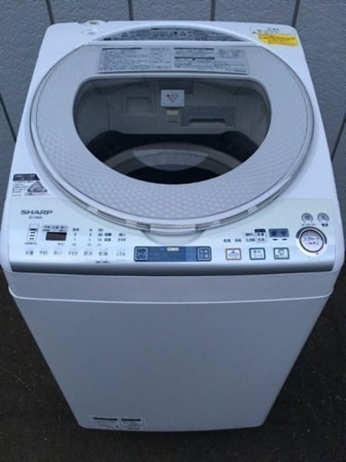 ■シャープ 洗濯乾燥機 8.0kg 2014年製 ES-TX830-S■SHARP プラズマクラスター 乾燥機能付き洗濯機
