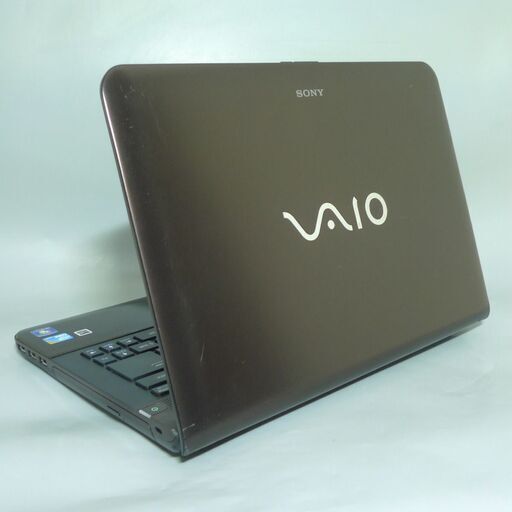 日本製 茶色 ノートパソコン 高速SSD 中古良品 14型ワイド SONY VAIO VPCEA4AFJ Core i5 4GB DVDRW 無線 Bluetooth Windows10 Office 日本製 茶色 ノートパソコン 高速SSD 中古良品 14型ワイド SONY VAIO