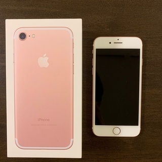 中古・美品】Apple SIMフリー iPhone7 32GB(ローズゴールド) - au